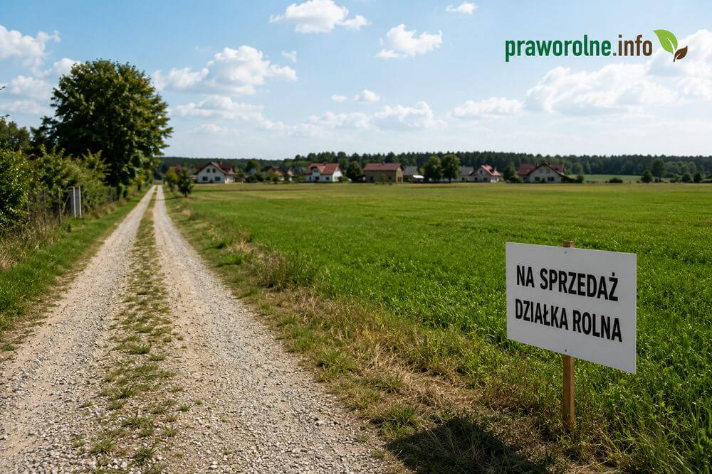 Dostęp do drogi publicznej przy sprzedaży działki rolnej